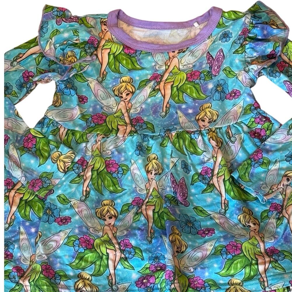 Showstoppers Tinkerbell Bamboo Top Little Sleepies Leggings 2T Set Disney